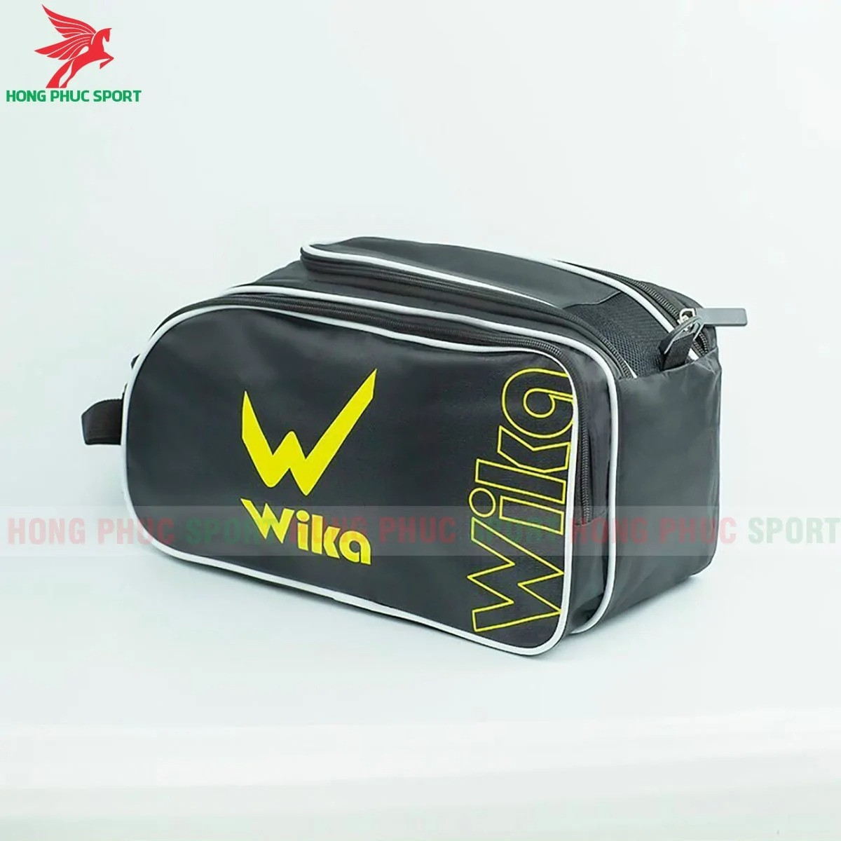 Túi trống thể thao WIKA 2 ngăn màu đen cao cấp chống thấm nước
