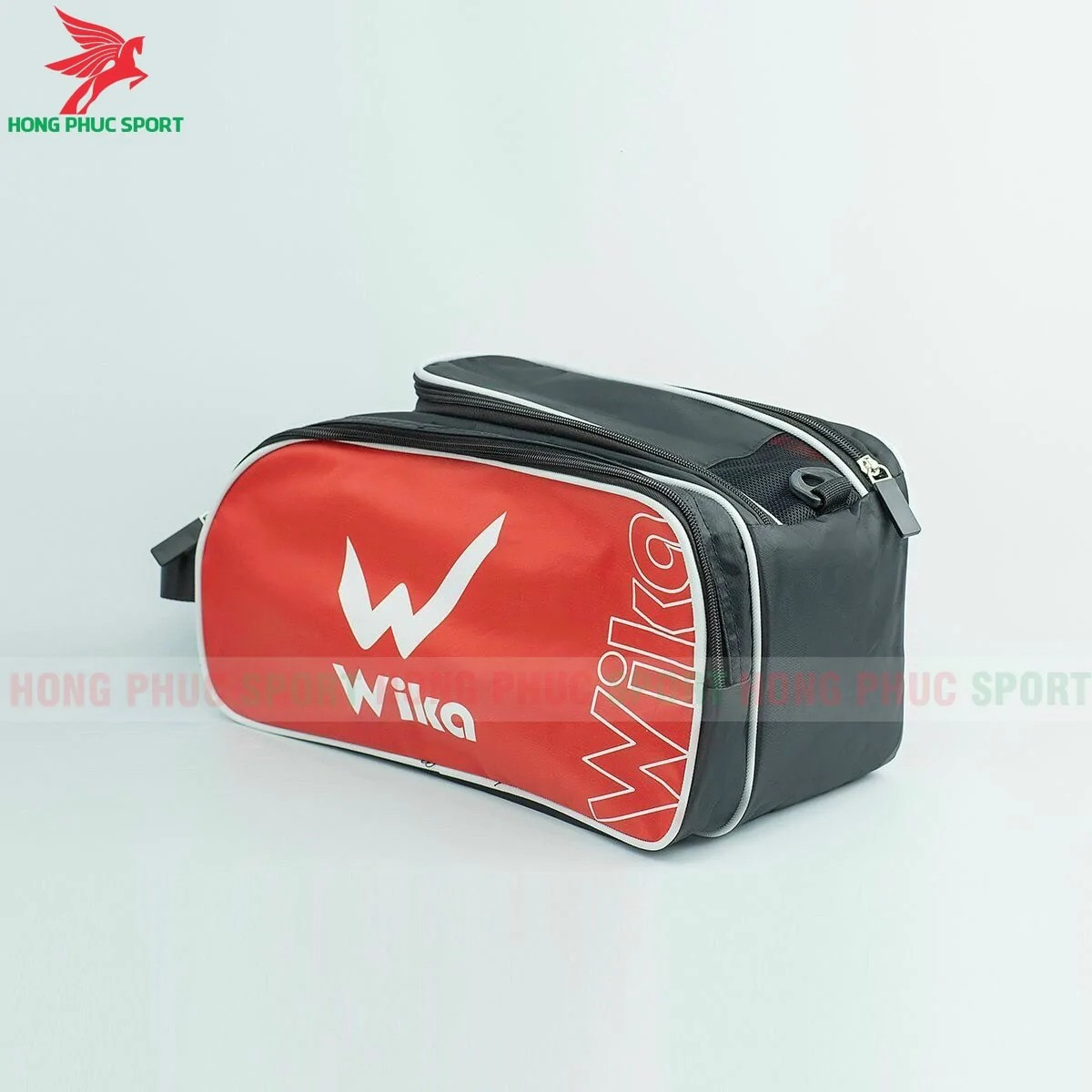 Túi trống thể thao WIKA 2 ngăn màu đỏ cao cấp chống thấm nước