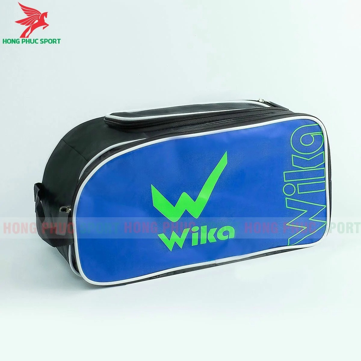 Túi trống thể thao WIKA 2 ngăn màu xanh cao cấp chống thấm nước