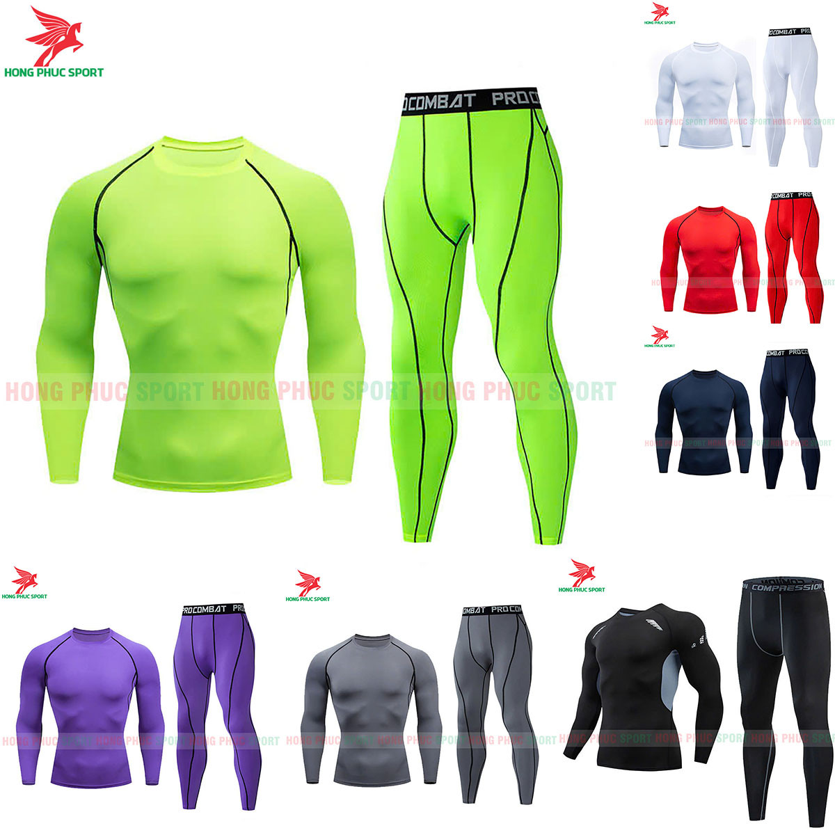 BỘ QUẦN ÁO GIỮ NHIỆT NAM DÁNG DÀI LEGGING COMBAT