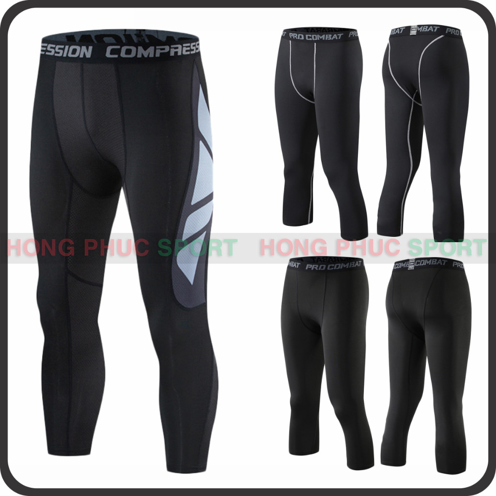 Quần Giữ Nhiệt Nam Legging Combat Dáng Lửng