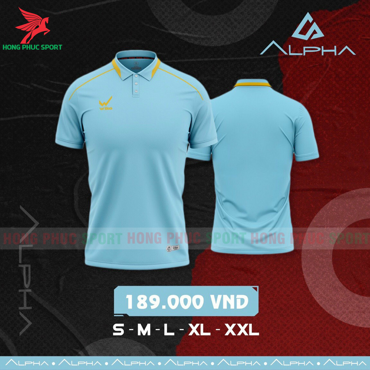 BỘ QUẦN ÁO THỂ THAO WIKA POLO ALPHA XANH NGỌC - VẢI POLYESTER