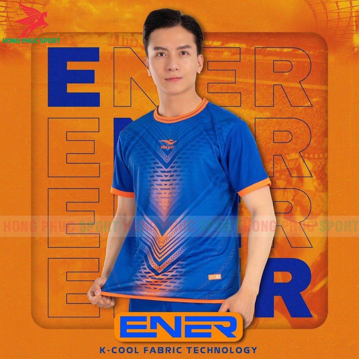 BỘ QUẦN ÁO BÓNG ĐÁ KHÔNG LOGO KEEP FLY ENER XANH DƯƠNG - THUN LẠNH CAO CẤP