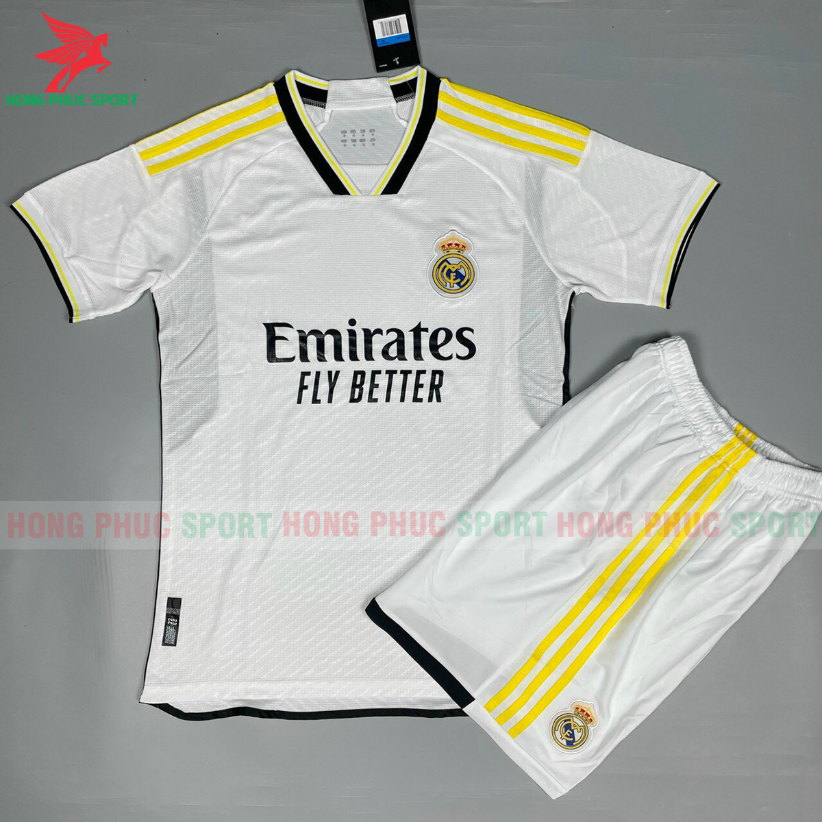 Bộ quần áo bóng đá Real Madrid 2022 2023 Trắng - Hàng Thailand