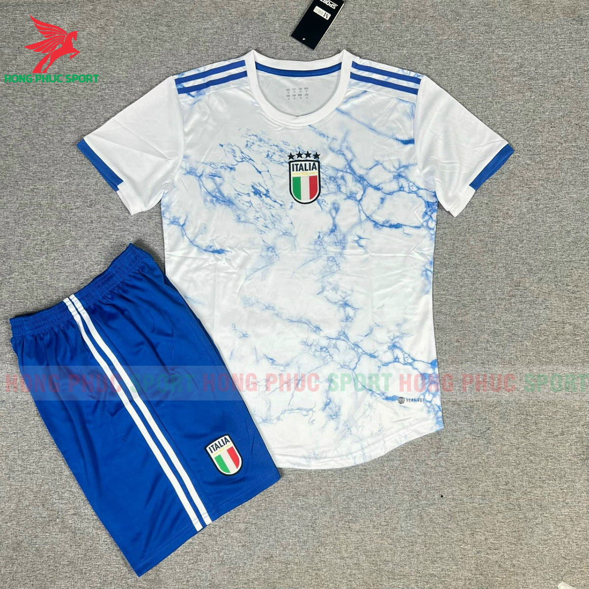 BỘ QUẦN ÁO BÓNG ĐÁ TUYỂN ITALIA 2022 - 2023 TRẮNG QUẦN XANH - HÀNG THAILAND