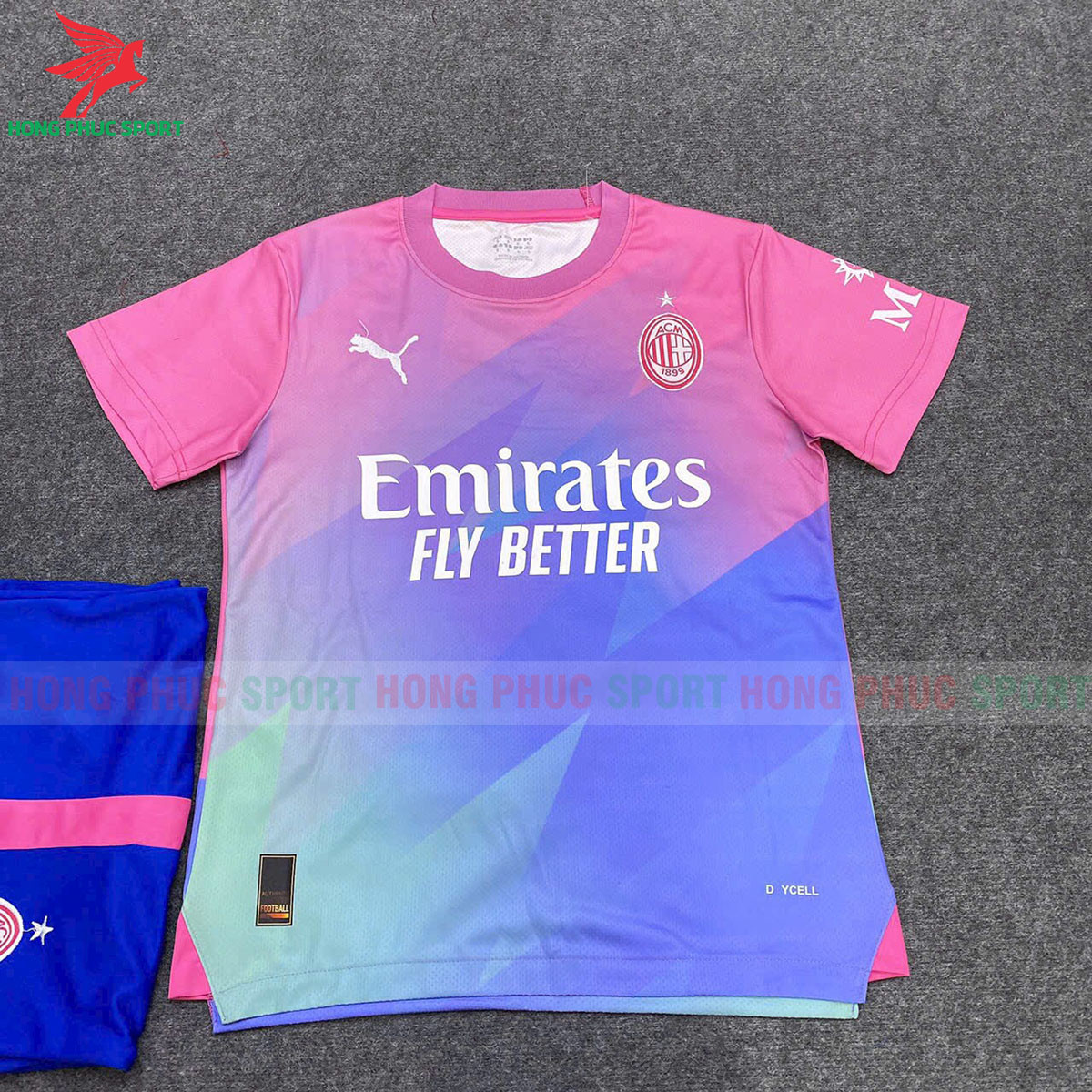 BỘ QUẦN ÁO BÓNG ĐÁ AC MILAN 2023 2024 HỒNG – HÀNG THAILAND