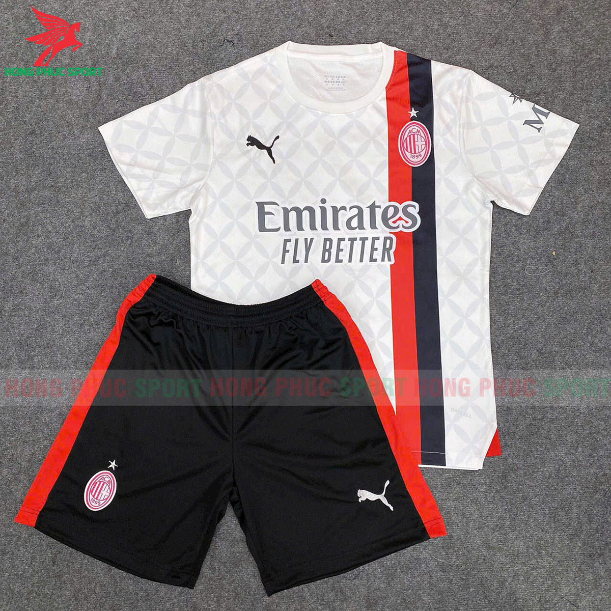 BỘ QUẦN ÁO BÓNG ĐÁ AC MILAN 2023 2024 TRẮNG – HÀNG THAILAND