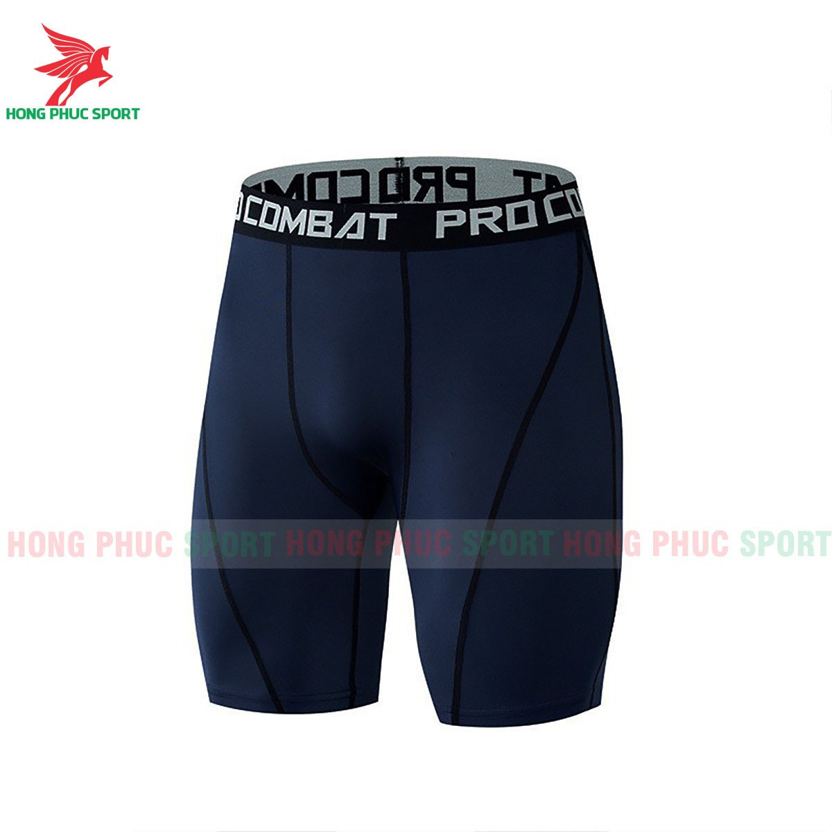 QUẦN GIỮ NHIỆT NAM DÁNG ĐÙI LEGGING COMBAT MÀU TÍM THAN GÂN ĐEN