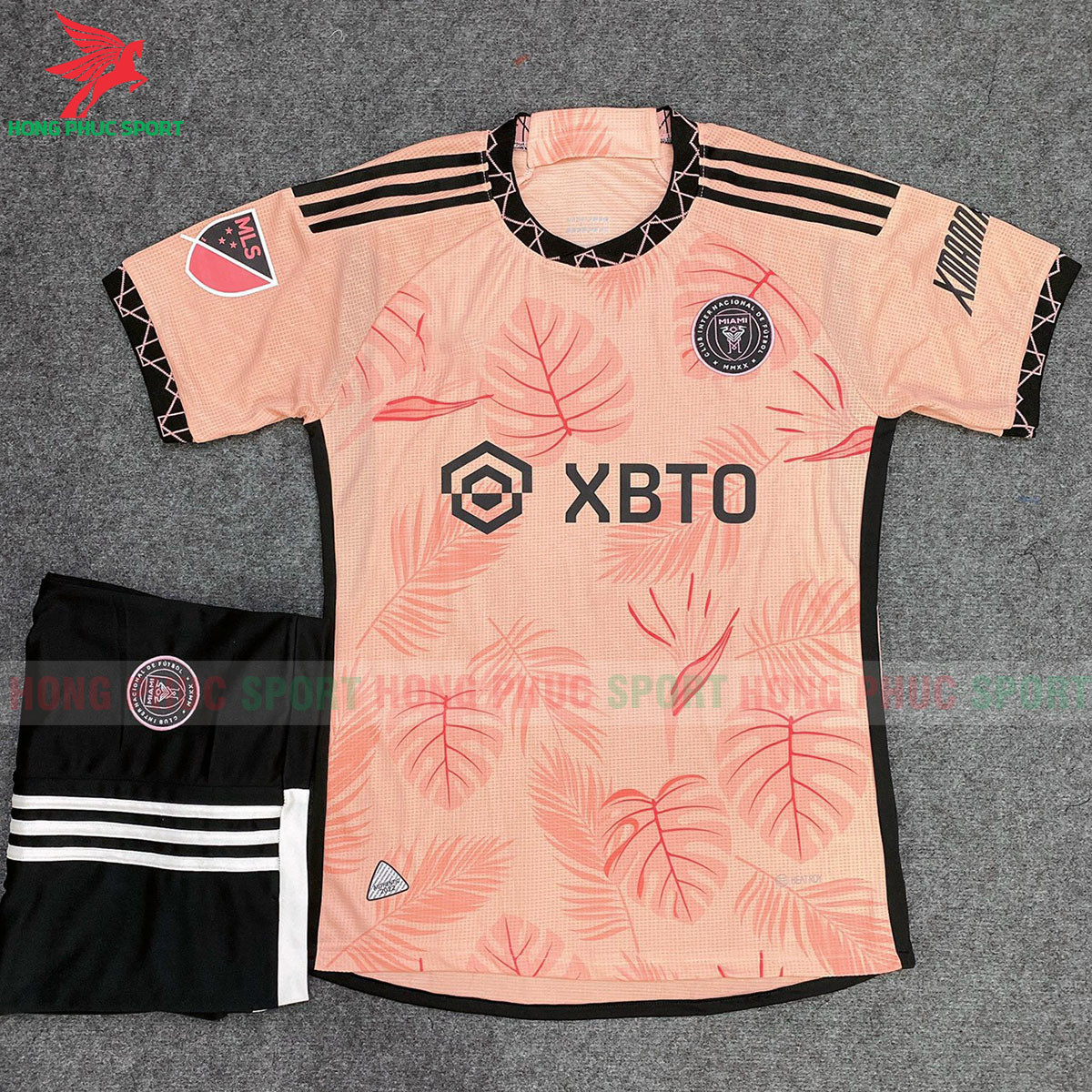 BỘ QUẦN ÁO BÓNG ĐÁ INTER MIAMI 2023 2024 CAM - HÀNG THAILAND