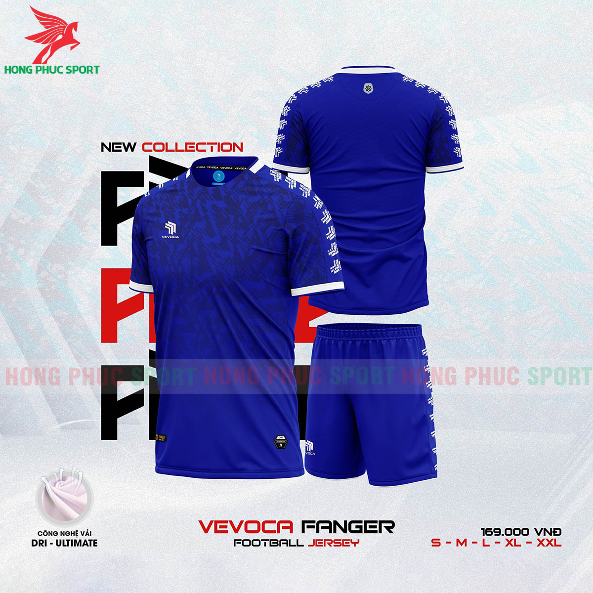BỘ QUẦN ÁO BÓNG ĐÁ KHÔNG LOGO VEVOCA FANGER XANH BÍCH