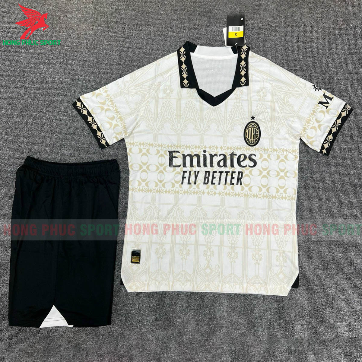 BỘ QUẦN ÁO BÓNG ĐÁ AC MILAN 2023 2024 TRẮNG – HÀNG THAILAND