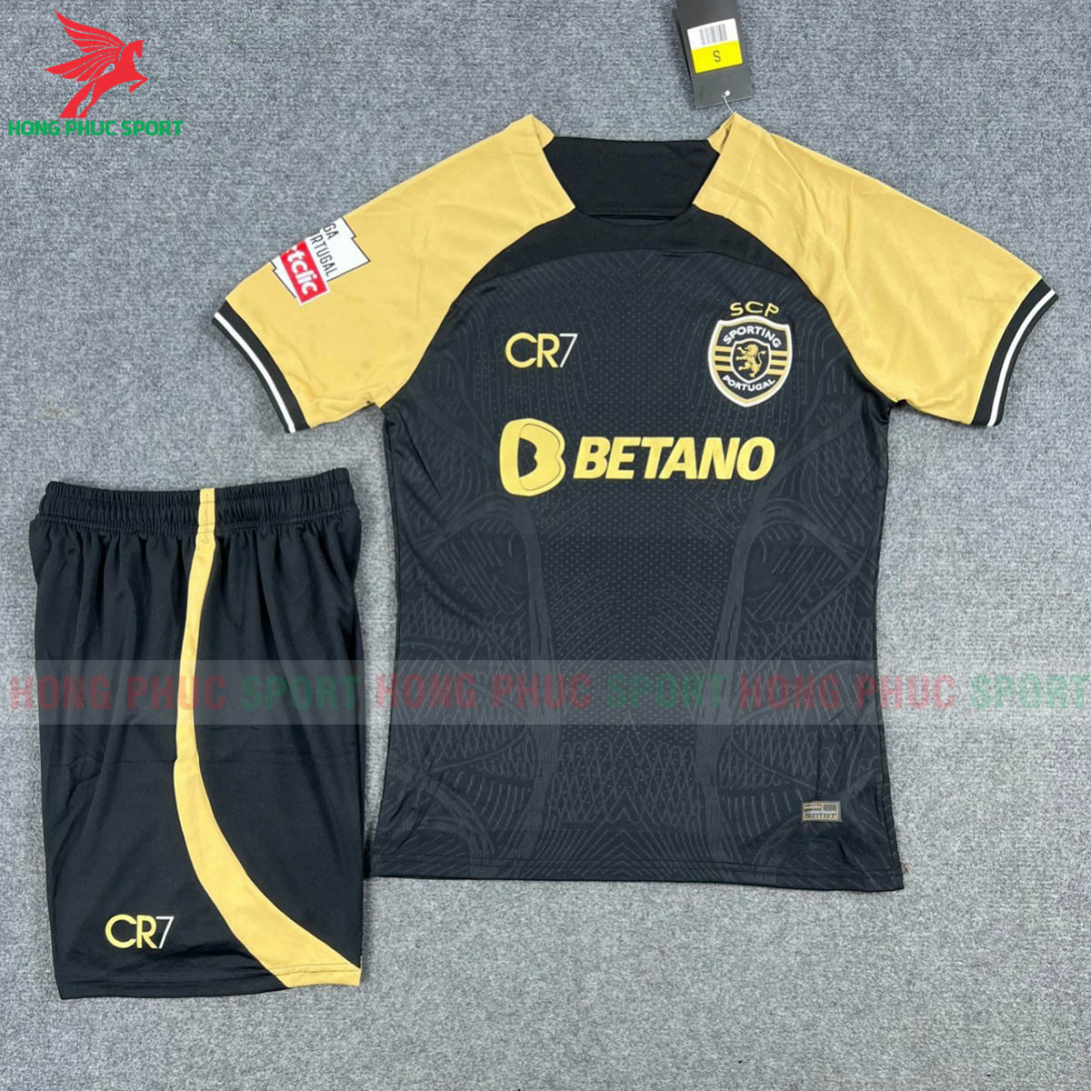 Bộ Quần Áo Bóng Đá CLB Sporting Lisbon Đen Vàng – HÀNG THAILAND