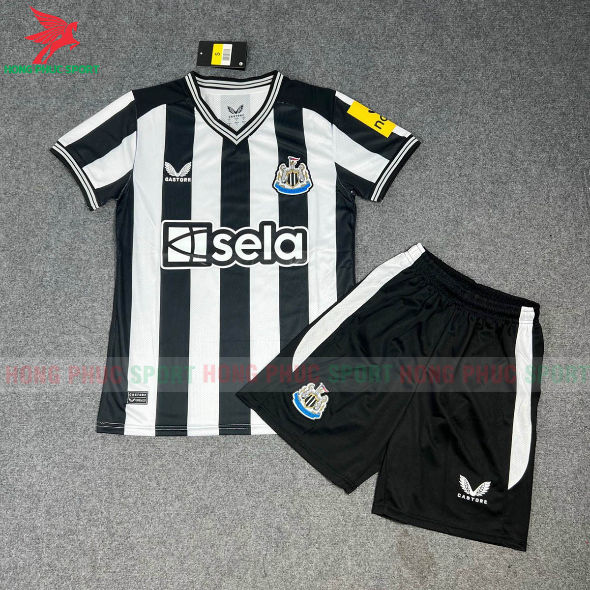 BỘ QUẦN ÁO BÓNG ĐÁ CASTORE NEWCASTLE UNITED FC 23/24 TRẮNG SỌC – HÀNG THAILAND
