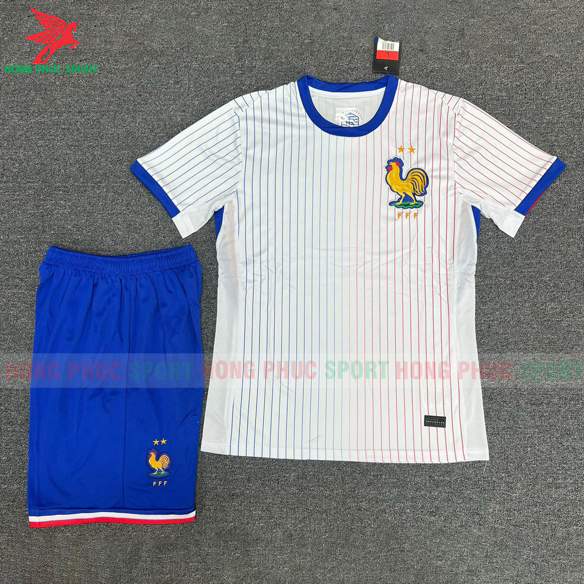 BỘ QUẦN ÁO BÓNG ĐÁ TUYỂN PHÁP EURO SÂN KHÁCH 2024 - HÀNG THAILAND