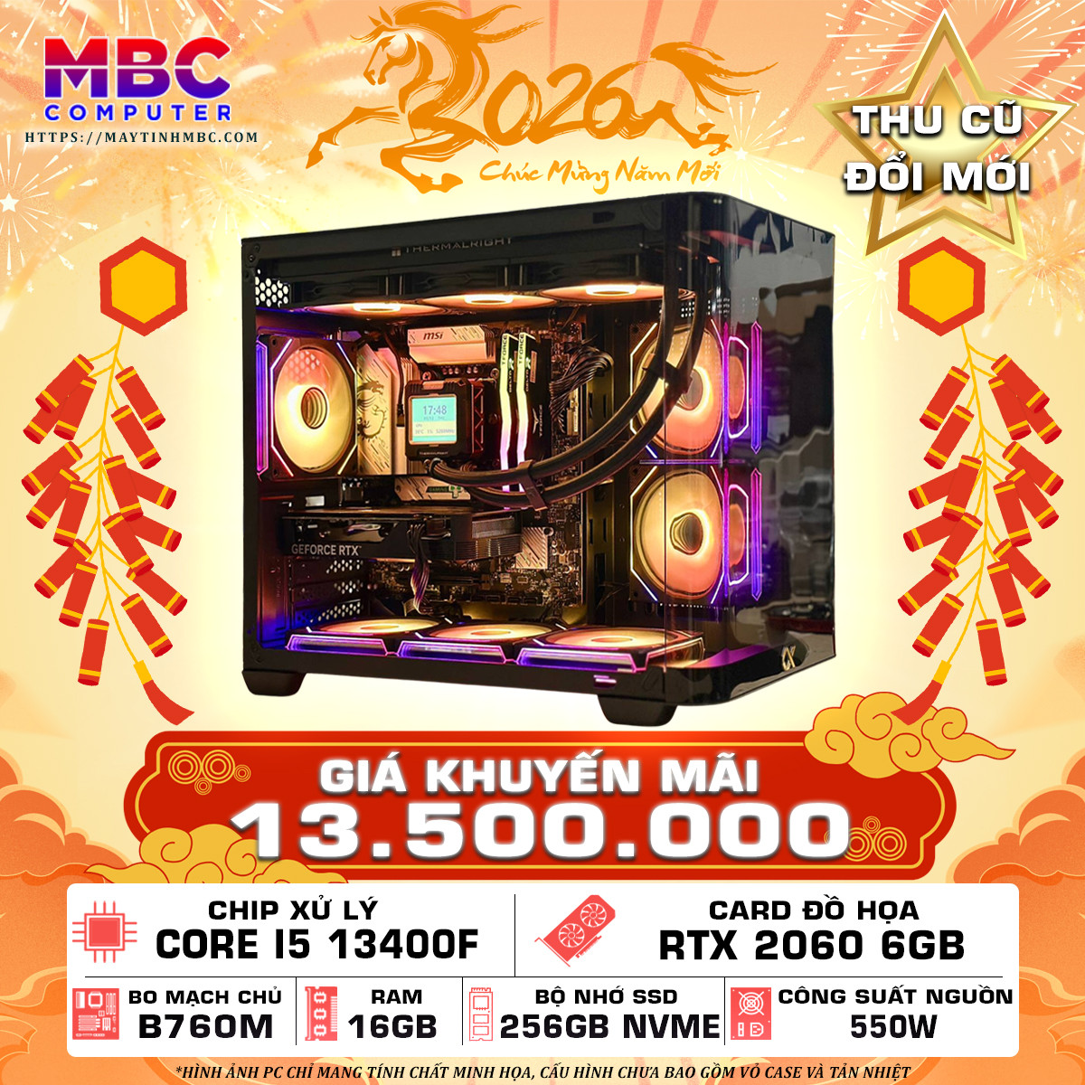 PC GAMING I5 13400F - RTX 2060 6GB