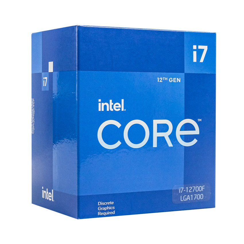 CPU Intel Core i7-12700F (Up to 4.8Ghz, 12 nhân 20 luồng, 25MB Cache, 125W) - Socket Intel LGA 1700) - MBC