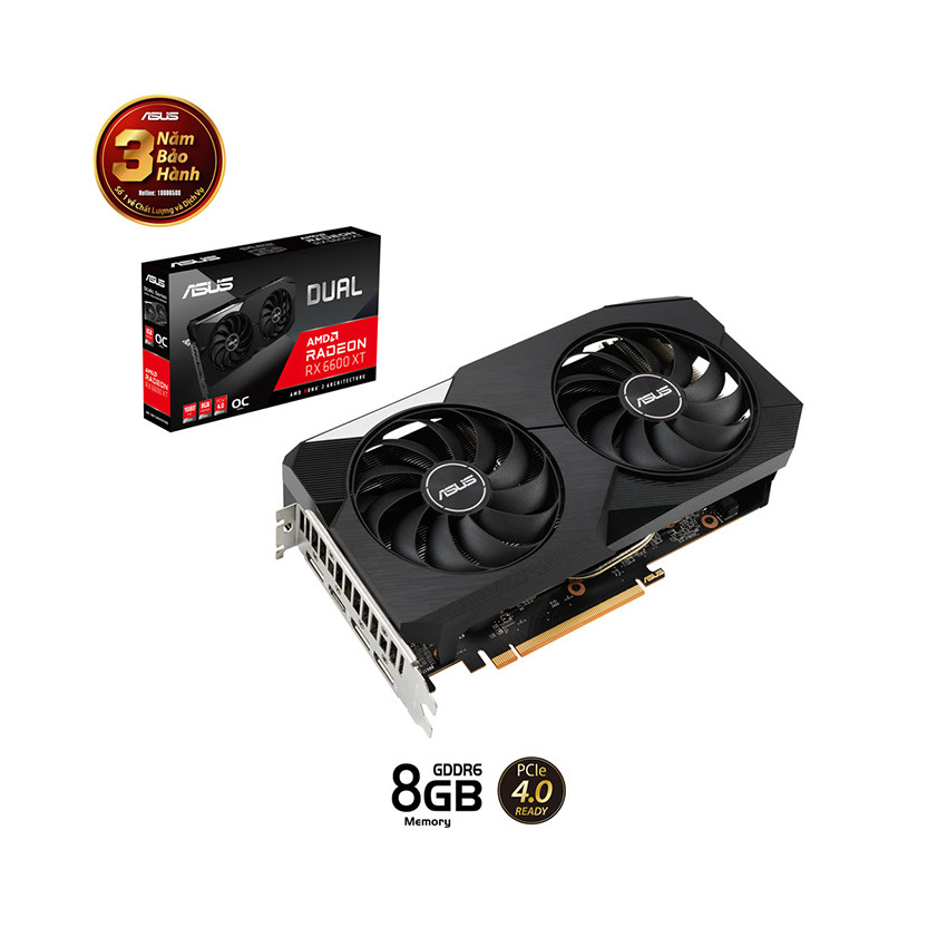 Card màn hình Asus DUAL Radeon RX 6600 8GB - MBC