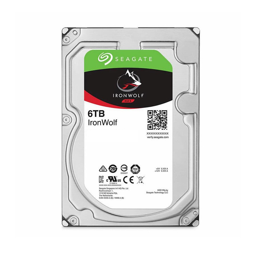 Ổ Cứng HDD Seagate IronWolf 6TB 3.5 inch, 5400RPM, SATA, 256 MB Cache (ST6000VN001) - MBC