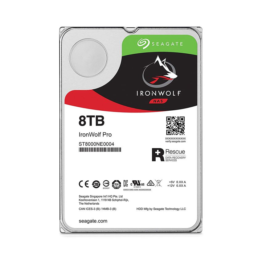 Ổ cứng HDD Seagate Ironwolf Pro 8TB 3.5 inch, 7200RPM, SATA, 256MB Cache (ST8000NE001) - MBC