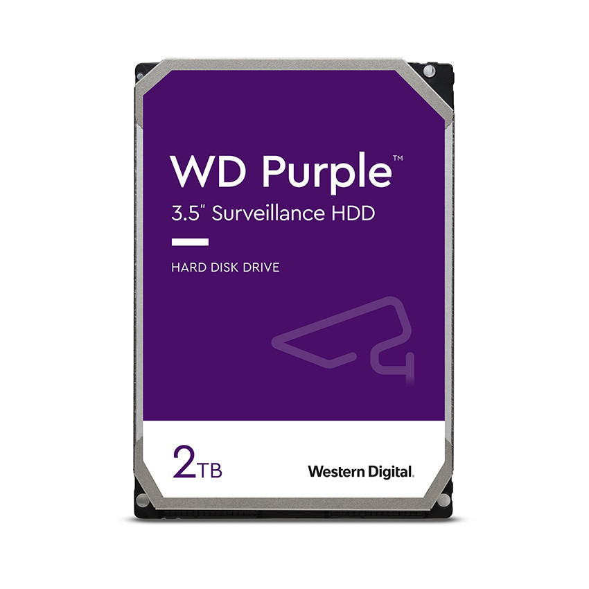 Ổ cứng HDD WD Purple 2TB 3.5 inch, 5400RPM, SATA, 64MB Cache (WD20PURZ) - MBC