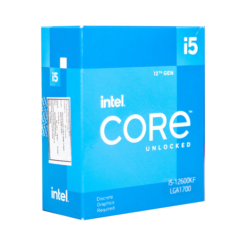CPU Intel Core i5-12600KF (3.7GHz turbo up to 4.9Ghz, 10 nhân 16 luồng, 20MB Cache, 125W) - Socket Intel LGA 1700)- MBC