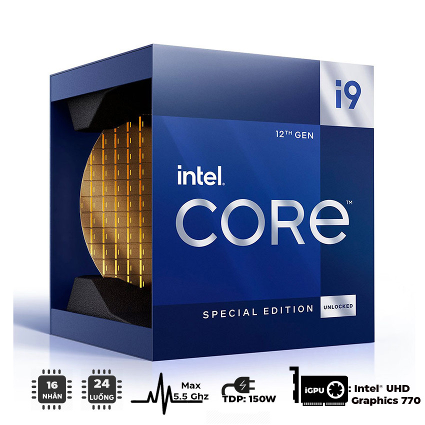CPU Intel Core i9-12900KS (3.4 GHz turbo up to 5.5Ghz, 16 nhân 24 luồng, 30MB Cache, 150W) - Socket Intel LGA 1700/Alder Lake)- MBC