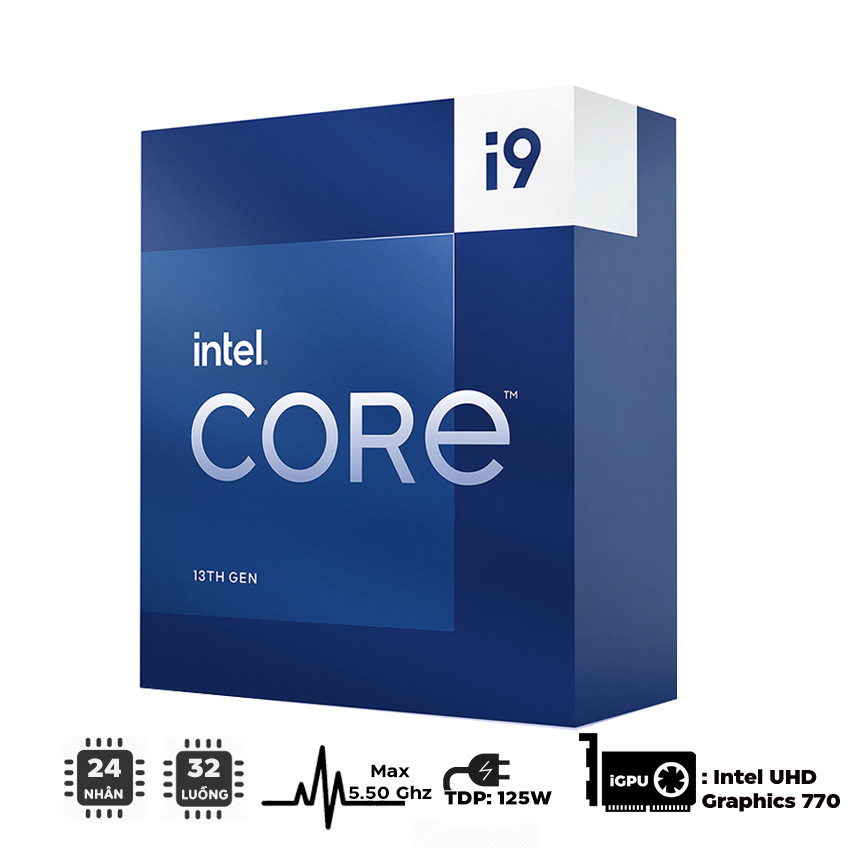 CPU Intel Core i9-13900 (up to 5.6Ghz, 24 nhân 32 luồng, 36MB Cache, 65W) - Socket Intel LGA 1700/Raptor Lake) - MBC