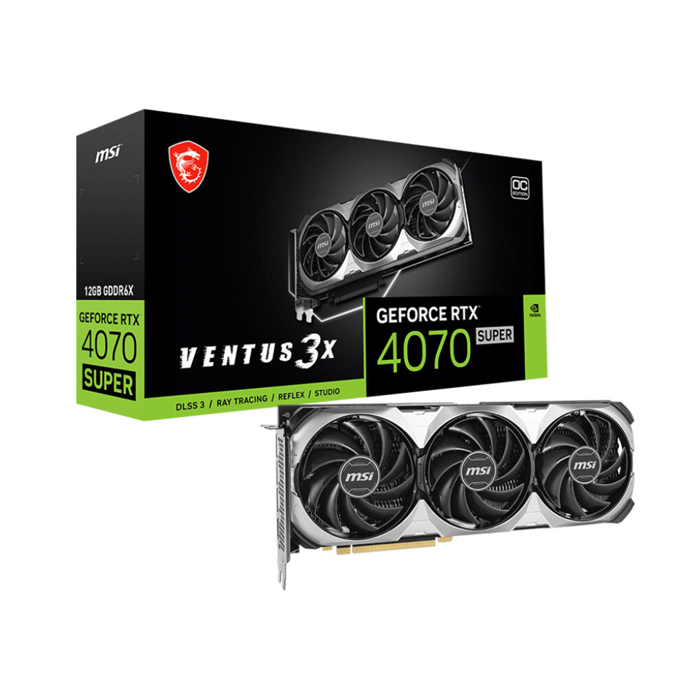 Card màn hình MSI GeForce RTX 4070 SUPER 12G VENTUS 3X OC