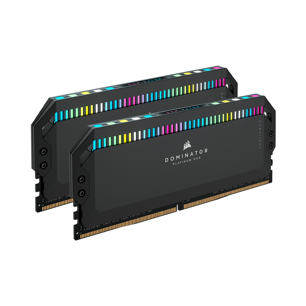 RAM Corsair DOMINATOR PLATINUM RGB 64GB (2x32GB) DDR5 5600MHz Black (CMT64GX5M2B5600C40)