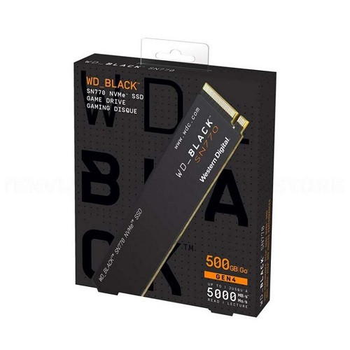 Ổ Cứng SSD WD BLACK SN770 500GB M2 2280 PCIe NVMe Gen 4×4 WDS500G3X0E