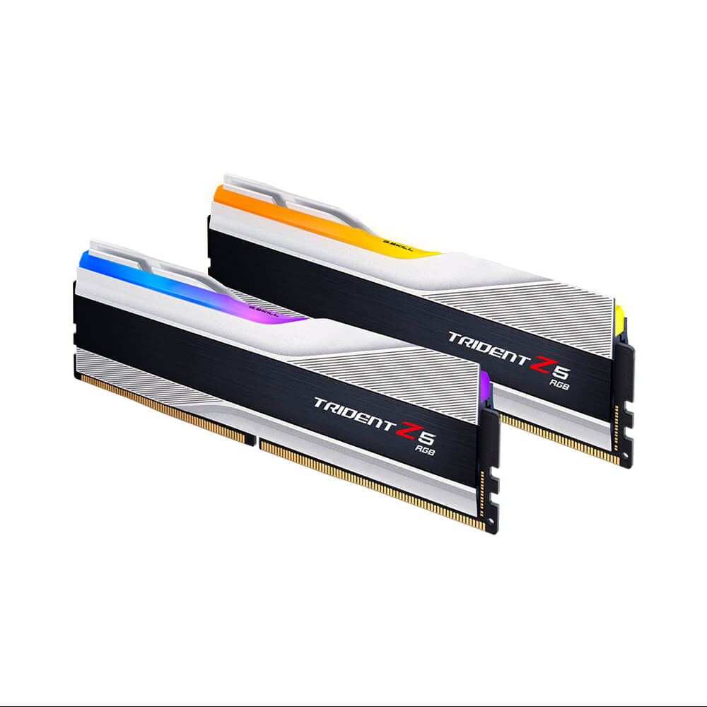RAM DESKTOP GSKILL TRIDENT Z RGB SILVER (F5-6400J3239G32GX2-TZ5RS) 64GB (2X32GB) DDR5 6400 MHZ