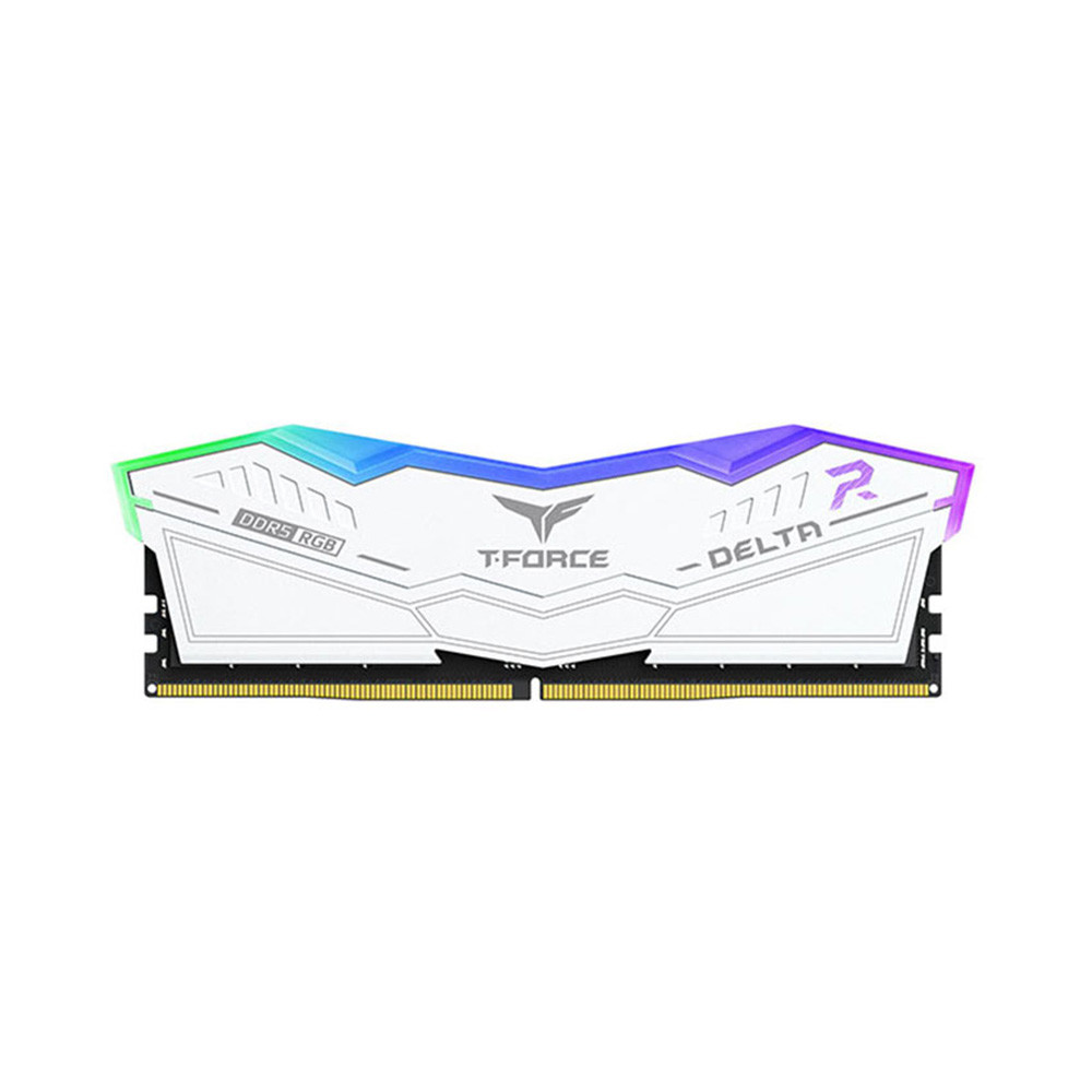 RAM DESKTOP TEAMGROUP DELTA RGB WHITE (FF4D516G6000HC38A01) 16GB (1X16GB) DDR5 6000Mhz