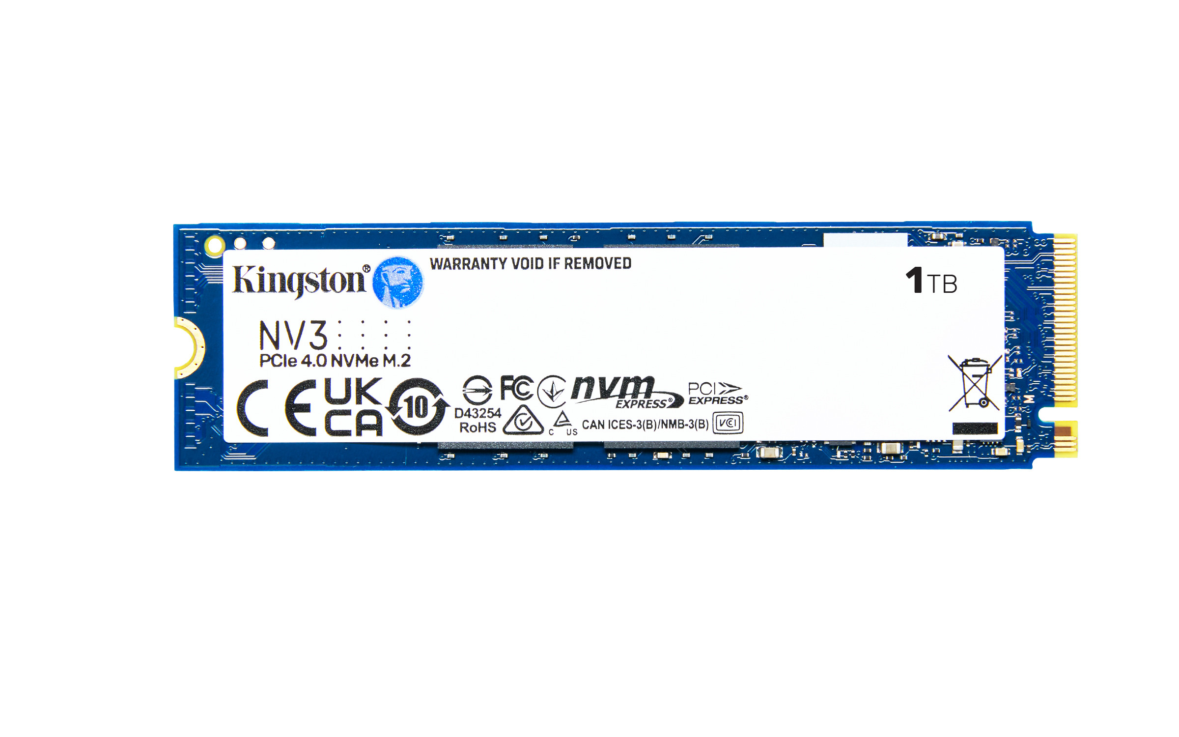 Ổ cứng SSD Kingston SNV3S 1TB NVMe M.2 2280 PCIe Gen 4x4 (Đọc 6000MB/s – Ghi 4000MB/s) – (SNV3S/1000G)