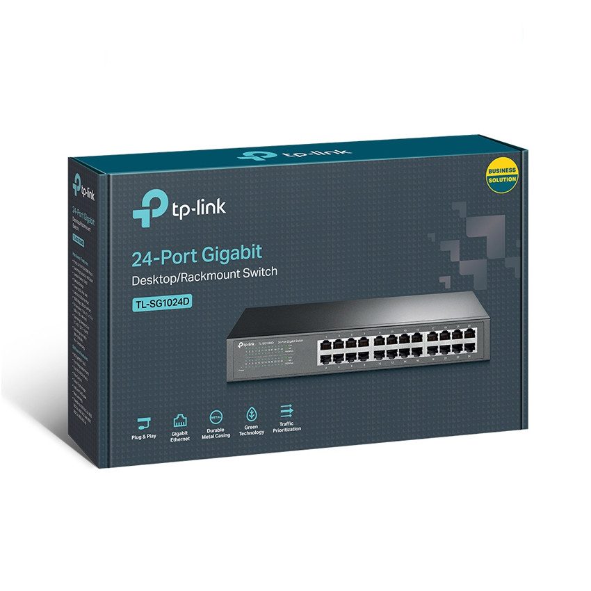 Switch TP-Link TL-SG1024D (24Port 10/100/1000Mbps - Vỏ kim loại)