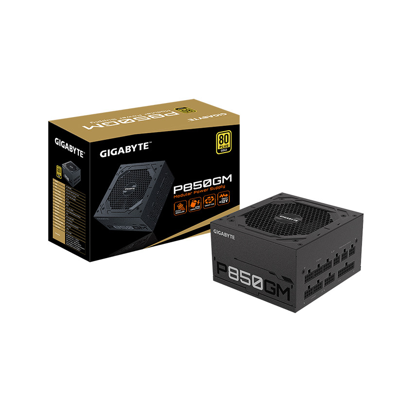 Nguồn GIGABYTE GP-P850GM 850w (80 Plus Gold/Full Modular/ Màu Đen)