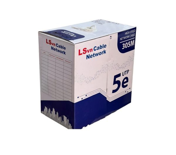 Cáp Mạng LSvn Cat5e UTP, Màu Trắng, 305m/cuộn – Hiệu Suất Vượt Trội Cho Hệ Thống Mạng