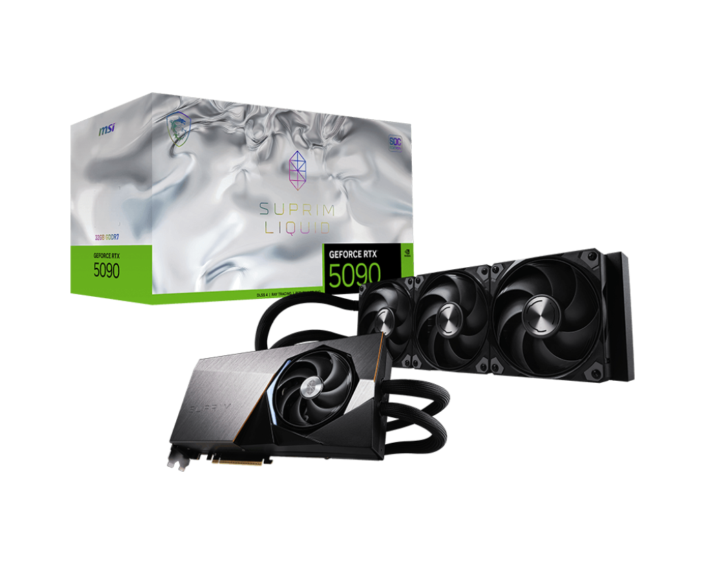 Card Màn Hình MSI GeForce RTX 5090 32G SUPRIM LIQUID SOC