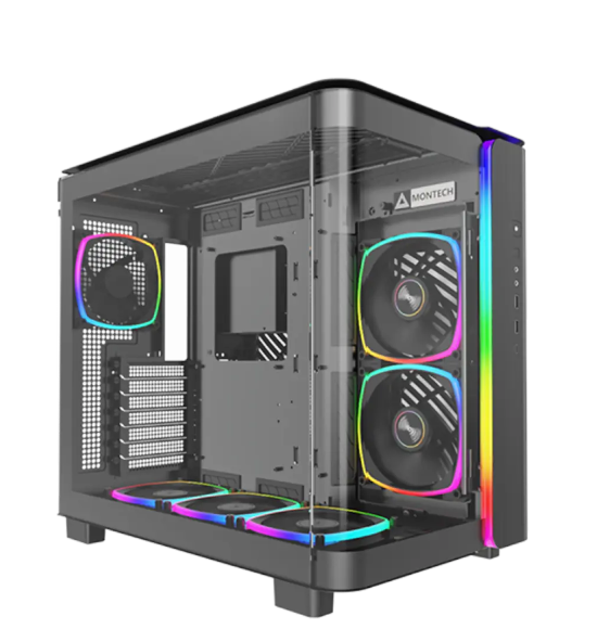 Vỏ Case MONTECH KING 95 PRO BLACK (ATX/Mid Tower/Màu Đen/6 Fan ARGB)