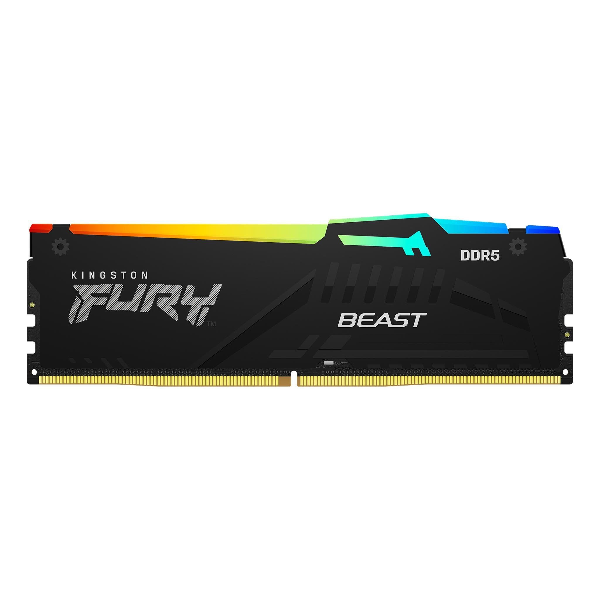 Ram PC Kingston Fury Beast 16GB (2x8GB) DDR5 Bus 5600 RGB K2 (KF556C40BBAK2-16)