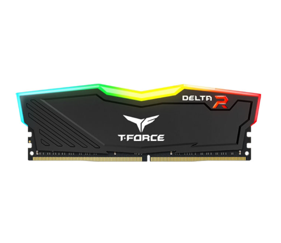 Ram Desktop TeamGroup DELTA RGB 16GB DDR4 3200 Mhz Black (TF3D416G3200HC16F01)