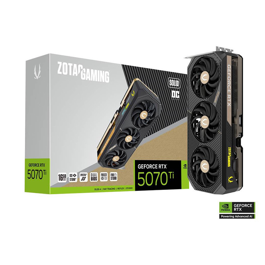 VGA ZOTAC GAMING GeForce RTX 5070 Ti SOLID